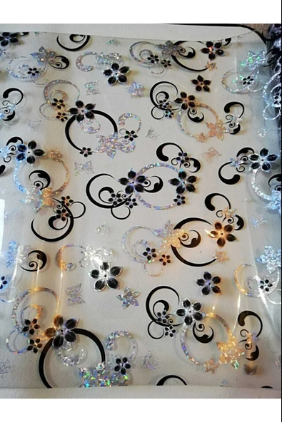 ŞEFAF  Masa Örtüsü 120cm X 140cm 1.8mm Pvc Masa Örtüsü Desenli Koruyuc ürün görseli 1