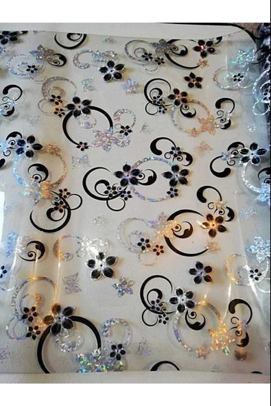 ŞEFAF Masa Örtüsü 120x180cm 1.8mm Pvc Masa Örtüsü Desenli Koruyuc ürün görseli 1