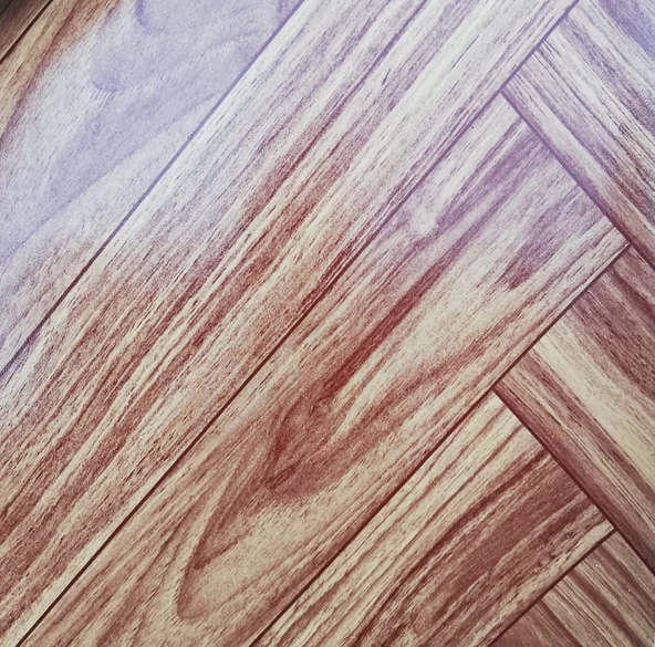 MUŞAMBA AHŞAP DESENLİ 2m X 2m pvc ZEMİN KAPLAMA YER DÖŞEMESİ ÇİZGİLİ ürün görseli 1