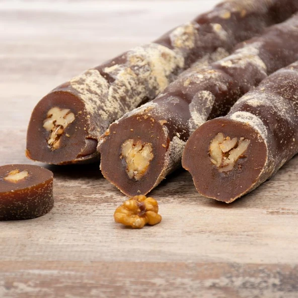 DOĞAL DİYARBAKIR EL YAPIMI CEVİZLİ SUCUK 1KG CEVİZLİ KÖME 1KG ürün görseli 1