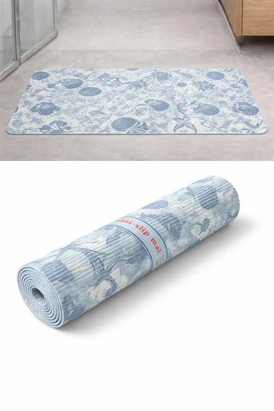 Banyo Önü Paspası 80 Cm X 150 CM  En Kaymaz Tabanlı Yumuşak Dokulu Su Emici Banyo Halısı ürün görseli 1