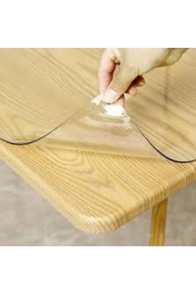 ŞEFFAF MASA ÖRTÜSÜ 1,7 mm 80 cm x 150 cm Kalın Pvc Kaymaz Masa Örtüsü Koruyucu 80 CM X 150 CM ürün görseli 1
