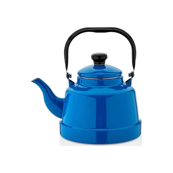 Ebru Metal Emaye Mavi Renk Çaydanlık 22 No / 4,2 Lt EMY-222023669695869 ürün görseli 1