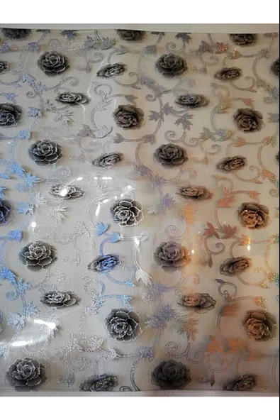 ŞEFAF Masa Örtüsü 100cm X 120cm 1.8mm Pvc Masa Örtüsü Desenli Koruyuc ürün görseli 1