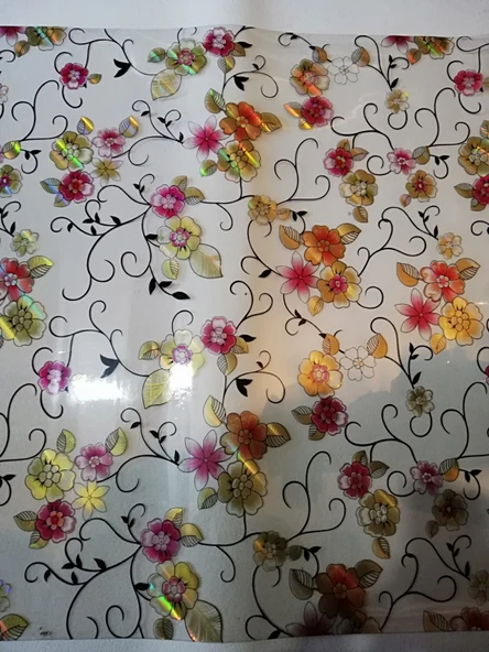 ŞEFFAF MASA ÖRTÜSÜ 1,4 mm 80 cm x 120 Kalın DESENLİ Pvc Kaymaz Masa Örtüsü Koruyucu 80 CM X 120 CM ürün görseli 1