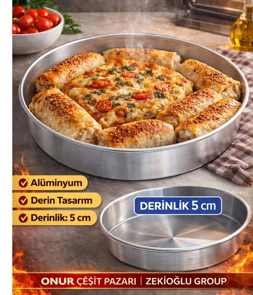 Fırın Tepsisi Çapı: 42  Alüminyum Tepsi Yemek Tepsisi ürün görseli 1