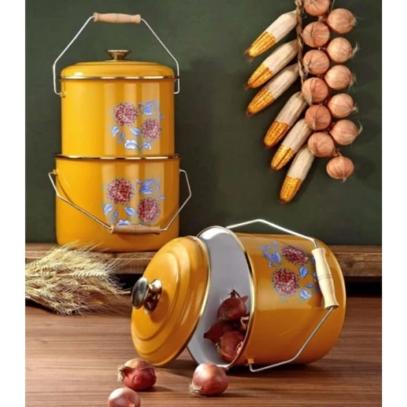 BONERA EMAYE BAĞRAÇ 3 LÜ SET 6 PARÇA ürün görseli 1