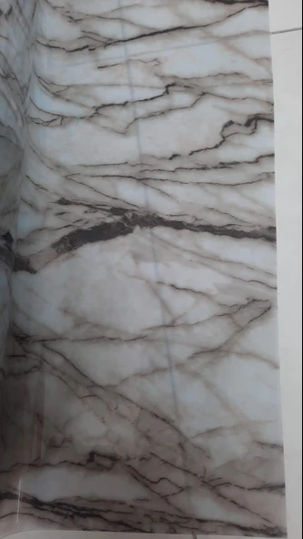 Mermer Desenli Şeffaf Masa  Örtüsü 100 CM X 200 ürün görseli 1