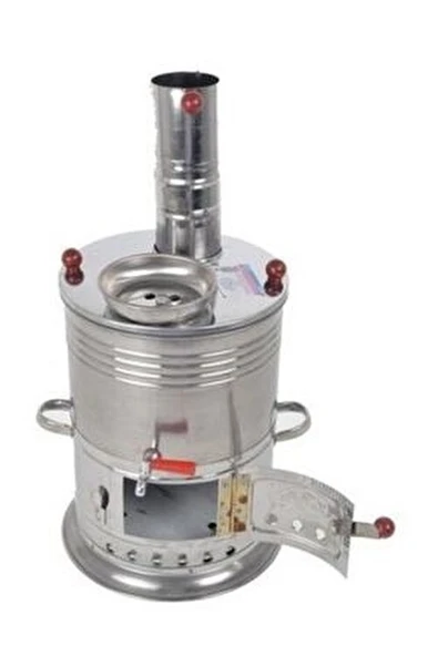 Odunlu semaver  5 LiTre  Tek Musluklu Paslanmaz Semaver ürün görseli 1