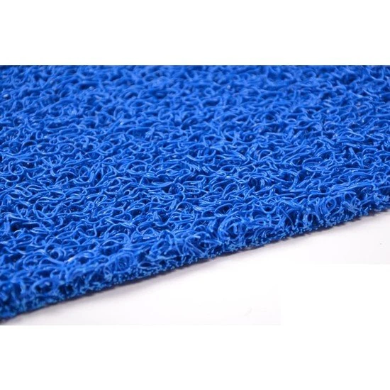 COLOURMAT Kaydırmaz Kaymaz Yolluk Karmaşık Halı Kıvırcık Paspas 1m X 2m (MAVİ) ürün görseli 1