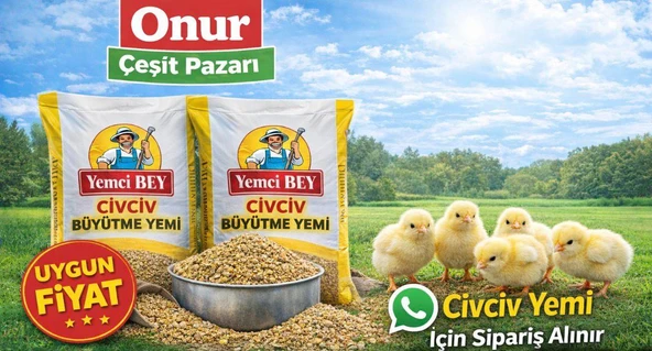 Yemci Bey 25 KG Civciv Büyütme Yemi Granur Yem Toz Yem Kanatlı Grup Yemi ürün görseli 1