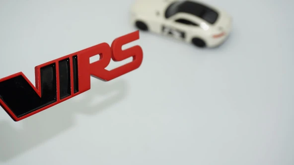 DK Tuning Skoda VRS Bagaj Kırmızı Siyah Kırmızı Siyah 3M 3D Logo Arma ürün görseli 1