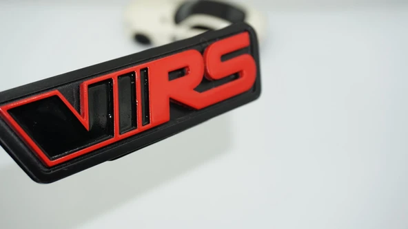 DK Tuning Skoda VRS Ön Panjur Kırmızı Siyah 3M 3D Logo Arma ürün görseli 1