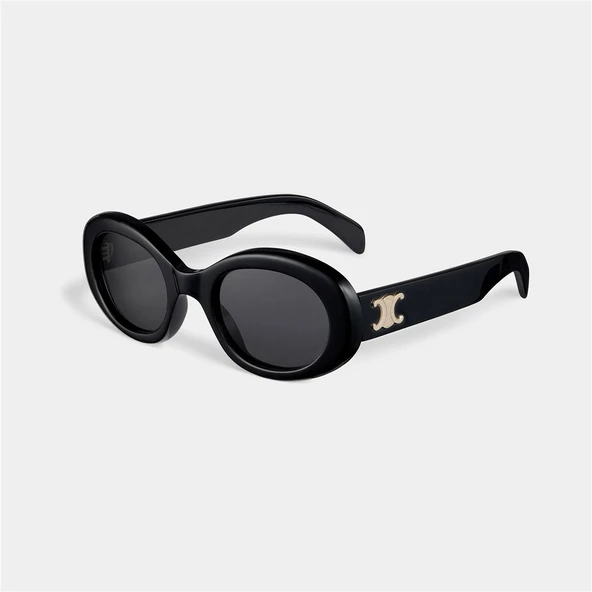 Celine Triomphe CL 40194U 01A Siyah Oval Kadın Güneş Gözlüğü ürün görseli 1