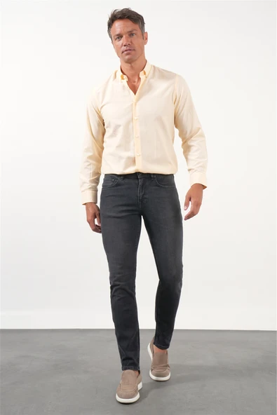 Füme 5 Cep Slim Fit Casual Pamuklu Denim Pantolon 1023260170 ürün görseli 1