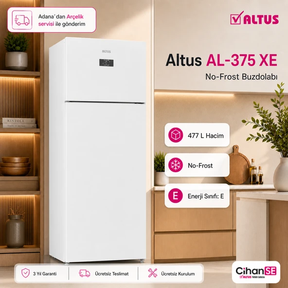Altus AL-375 XE 477 Litre Net Hacim No-Frost Buzdolabı ürün görseli 1