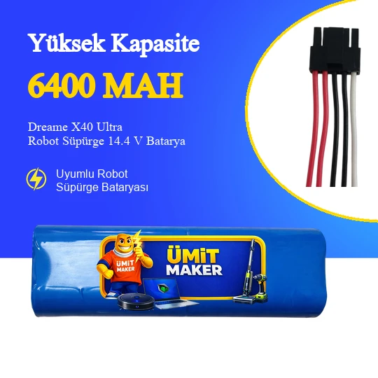Dreame X40 Ultra Robot Süpürge 6400 mAh Batarya ürün görseli 1
