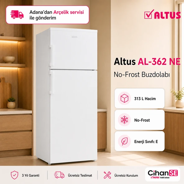Altus AL-362 NE 360 Litre No-Frost Buzdolabı ürün görseli 1