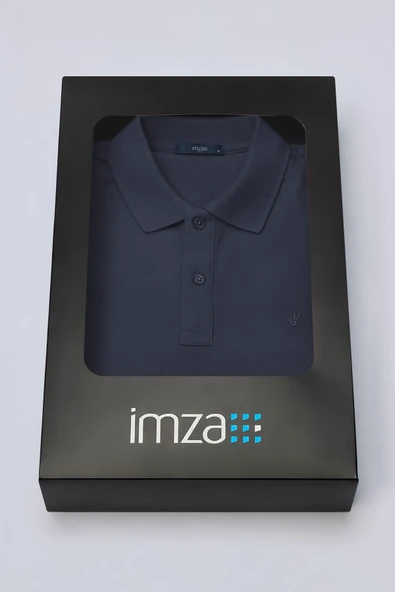 Lacivert Polo Yaka Pike Kısa Kol Slim Fit Pamuklu Tişört 1011260170 ürün görseli 1