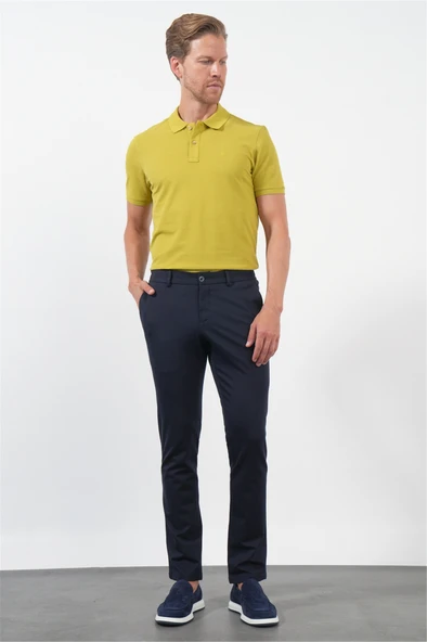 Lacivert Yan Cep Slim Fit Esnek Jogger Pantolon 1003260373 ürün görseli 1