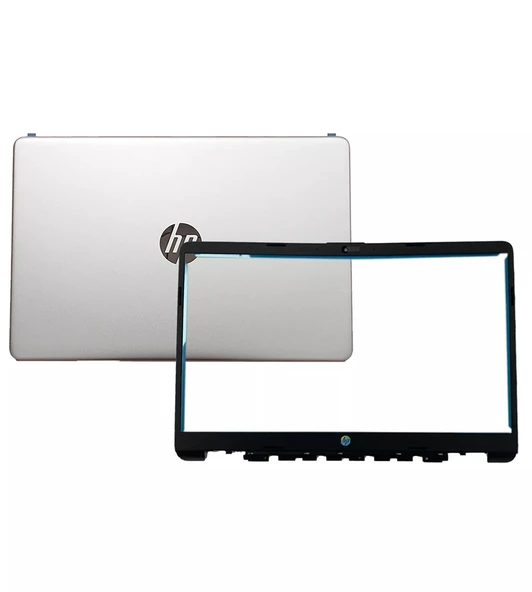 Hp 15s-eq2001ne Uyumlu Lcd Back Cover Kapak+ Bezel Ön Çerçeve SET (Silver, Gri) ürün görseli 1