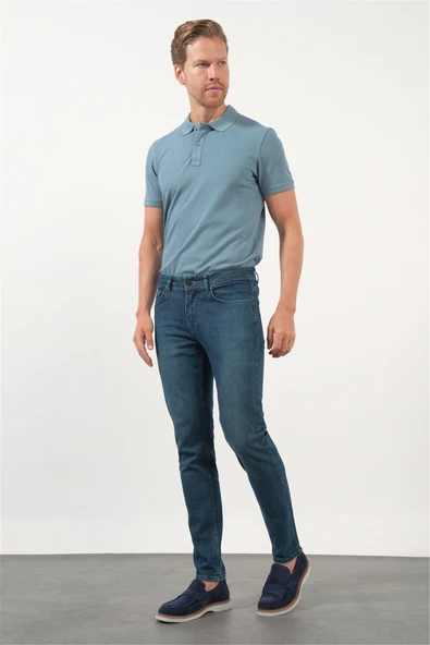 5 Cep Slim Fit Casual Pamuklu Denim Pantolon 1023260169 ürün görseli 1