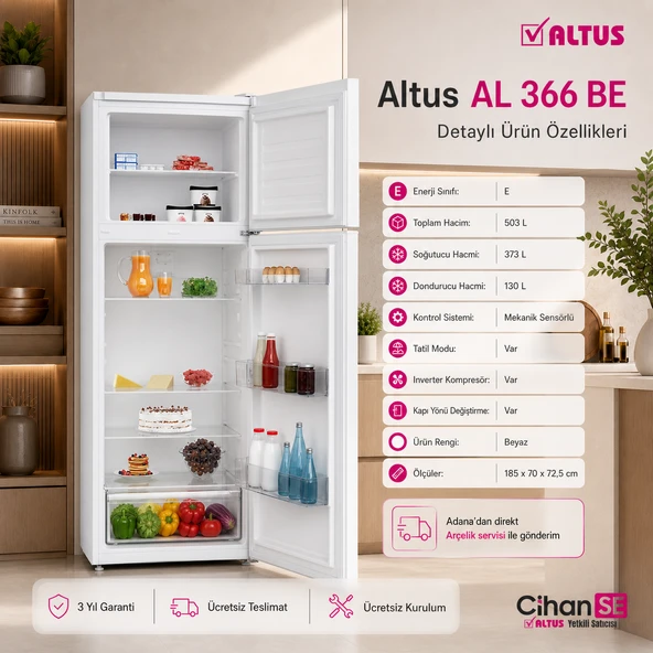 Altus AL-366-BE 503 Litre Buzdolabı - Resim 2