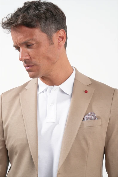 Camel 6 Drop Slim Fit Pamuklu Ceket 1002260126 - Resim 5