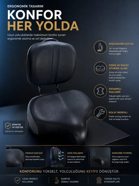 Dorello Konforlu Sürüşün Yeni Adı Ergonomik Sırt Dayamalı Sürücü Koltuğu Sele Dorello ürün görseli 1