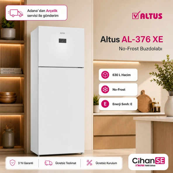 Altus AL-376 XE 630 Litre No-Frost Beyaz Buzdolabı ürün görseli 1