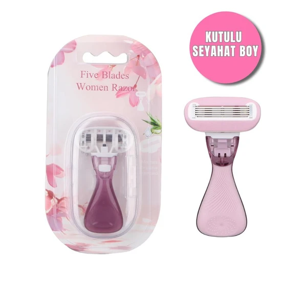 Dynamo Beauty Kadın 5 Bıçaklı Mini Tıraş Bıçağı- Kutulu, Seyahat Boy ürün görseli 1