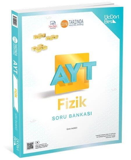 Üçdörtbeş AYT Fizik Soru Bankası ürün görseli 1