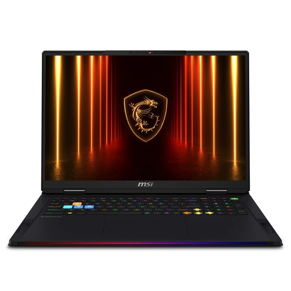 OUTLET MSI NB RAIDER 18 HX AI A2XWIG-218TR ULTRA 9 285HX 64GB DDR5 RTX5080 GDDR7 16GB 4TB SSD 18.0 UHD+ MINILED 120Hz W11 HOME ürün görseli 1