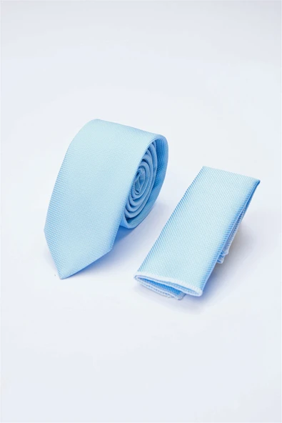 Mavi Kuş Gözü Desen  6 Cm  Kravat 1090260100 ürün görseli 1