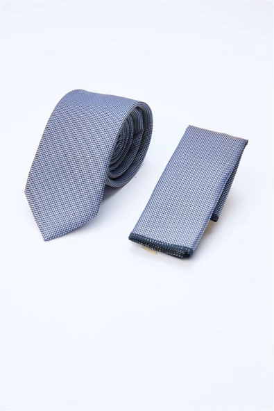 Lacivert Kuş Gözü Desen  7 Cm  Kravat 1090260100 ürün görseli 1