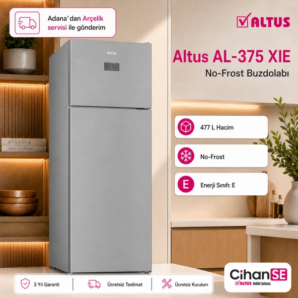 Altus AL-375-XIE Inox 477 Litre Net Hacim No-Frost Buzdolabı ürün görseli 1