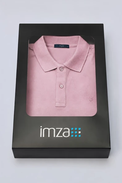 Mor Polo Yaka Pike Kısa Kol Slim Fit Pamuklu Tişört 1011260170 ürün görseli 1