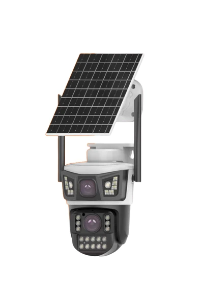 Av-S425 2 Kameralı 4G Sim Kartlı AOV(Sürekli Kayıt) 6Mp Solar Panelli Kamera KRN TEKNOLOJİ ürün görseli 1