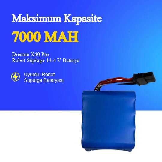 Dreame X40 Pro Robot Süpürge 7000 mAh Batarya ürün görseli 1