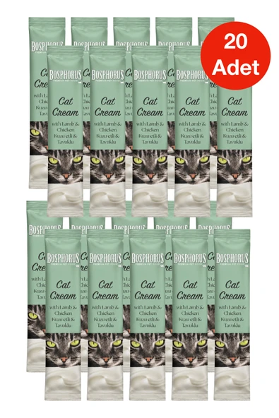 Kuzu Etli ve Tavuklu Kedi Kreması 15 g x 20 Adet ürün görseli 1