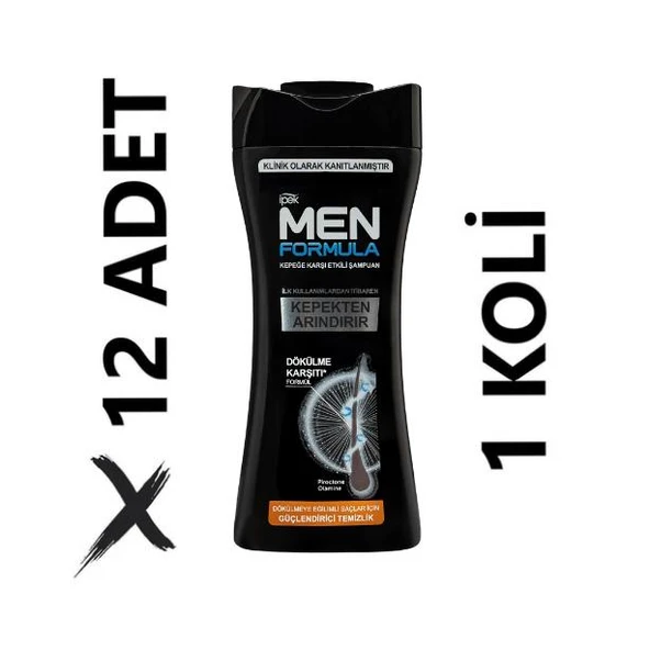 İpek Men Formula Şampuan 12 x 480 ML ürün görseli 1