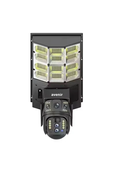 AV-SL401X 4mp 2 Kameralı 10x Optik Zoom 4g Sim Kartlı Solar Panelli Sokak Lambası Orta Boy ürün görseli 1