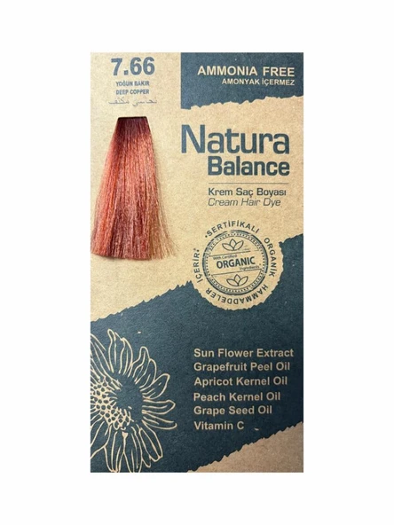 NATURA BALANCE SAÇ BOYASI 7.66 YOĞUN BAKIR ürün görseli 1