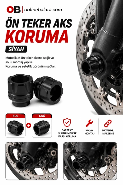 Benda Rock 250 Ön Teker Aks Koruma Siyah 639S19 ürün görseli 1