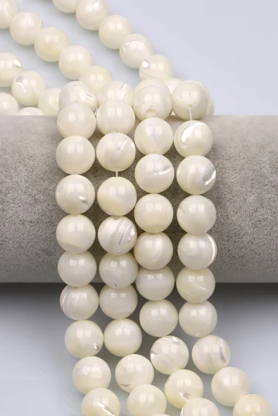 Sedef Doğal Taş Dizi 12 mm Küre Kesim - DZ-1361 ürün görseli 1