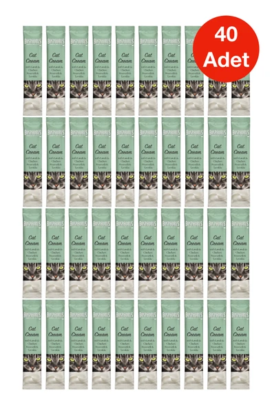 Kuzu Etli ve Tavuklu Kedi Kreması 15 g x 40 Adet ürün görseli 1