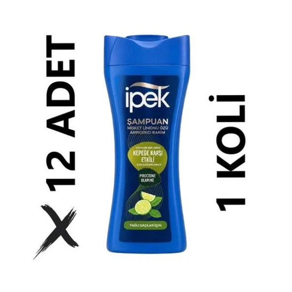 İpek Misket Limonu Özlü Şampuan 12 x 480 ML ürün görseli 1