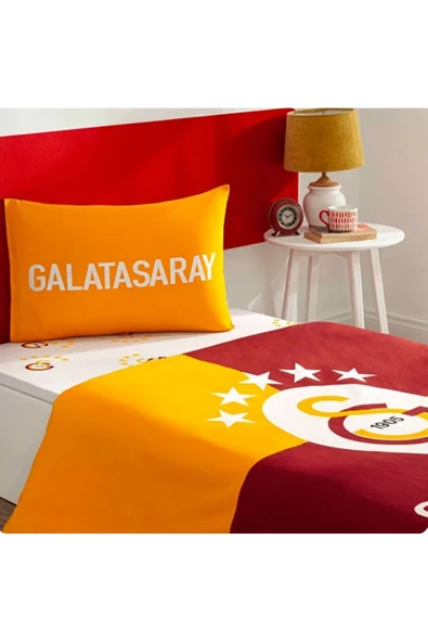 YENİ SEZON LİSANSLI GALATASARAY EFSANE TEK KİŞİLİK NEVRESİM TAKIMI ürün görseli 1