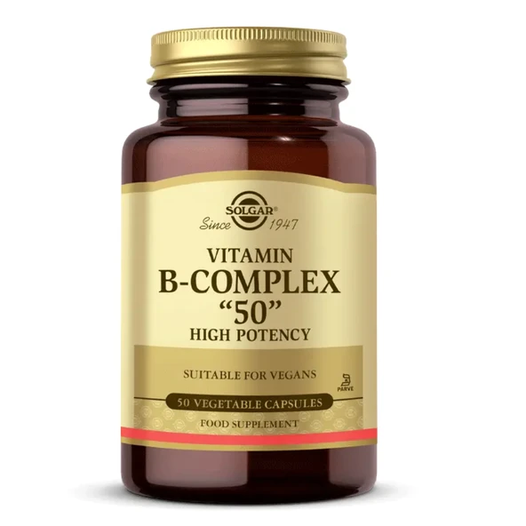 Solgar Vitamin B Complex 50 mg 100 Kapsül ürün görseli 1