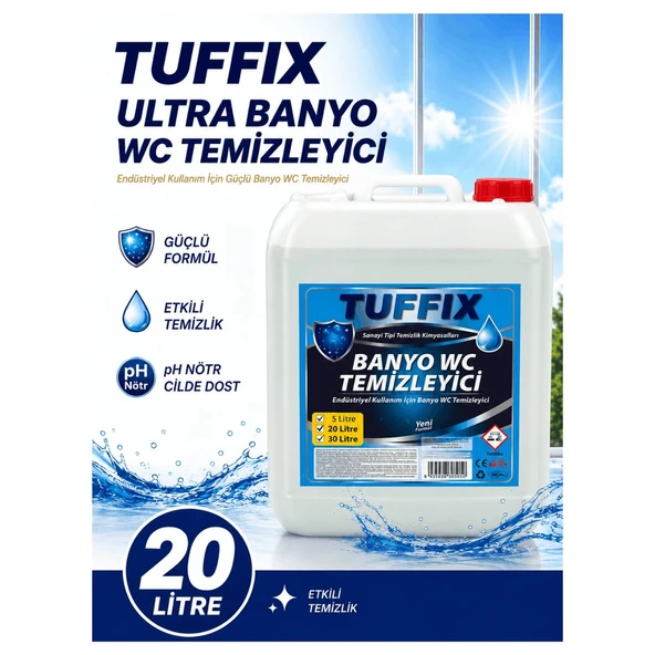 Tuffix 20 Litre Banyo WC Temizleyici - Güçlü Temizlik ve Hijyen ürün görseli 1